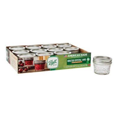 Ball Jars Quilted Jelly - 12 Count