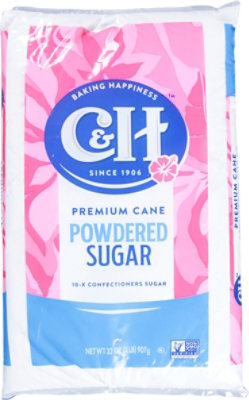 C&H Premium Cane Powdered Sugar - 2 LB