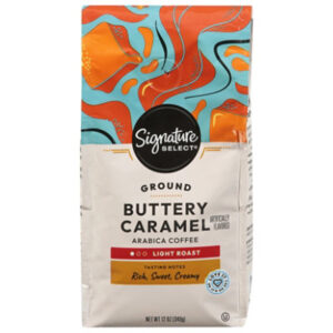 Signature SELECT Coffee Ground Light Roast Buttery Caramel - 12 Oz