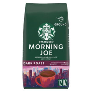 Starbucks Morning Joe 100% Arabica Dark Roast Ground Coffee Bag - 12 Oz