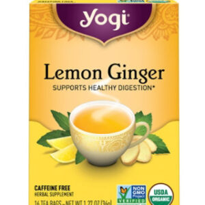 Yogi Herbal Supplement Tea Lemon Ginger 16 Count - 1.27 Oz