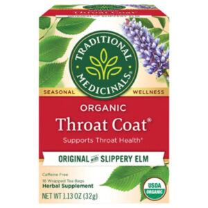 Traditional Medicinals Organic Throat Coat Herbal Tea Bags - 16 Count