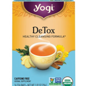 Yogi Herbal Supplement Tea DeTox 16 Count - 1.02 Oz