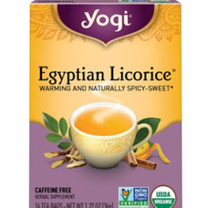Yogi Herbal Supplement Tea Egyptian Licorice 16 Count - 1.27 Oz