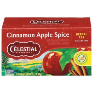 Celestial Seasonings Herbal Tea Bags Caffeine Free Cinnamon Apple Spice 20 Count - 1.7 Oz