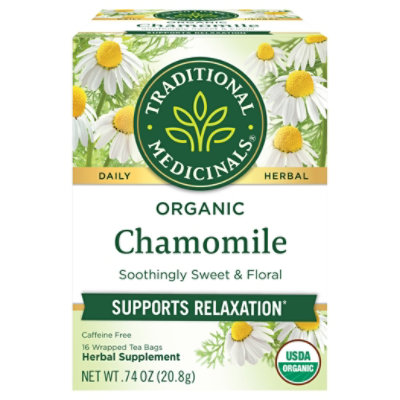 Traditional Medicinals Herbal Tea Organic Chamomile - 16 Count