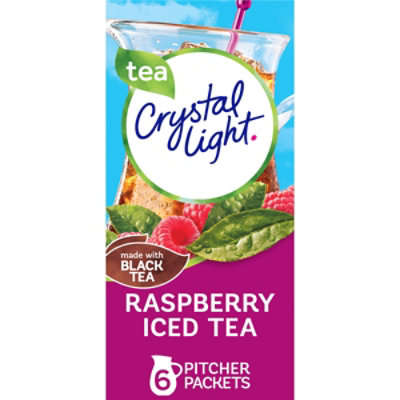 Crystal Light Raspberry Iced Tea Naturally Flavored Powdered Drink Mix - 6 Count