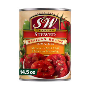 S&W Premium Stewed Mexican Recipe Sliced Tomatoes - 14.5 Oz