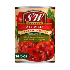 S&W Premium Stewed Sliced Italian Recipe Tomatoes with Oregano & Basil - 14.5 Oz