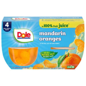 Dole Mandarin Oranges in 100% Fruit Juice Cups - 4-4 Oz