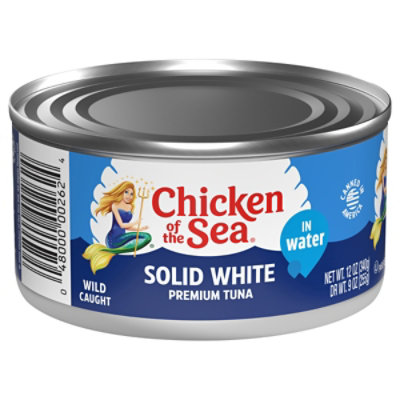 Chicken of the Sea Solid White Premium Albacore Tuna in Water - 12 Oz