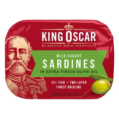 King Oscar Wild Caught Sardines in Extra Virgin Olive Oil - 3.75 Oz