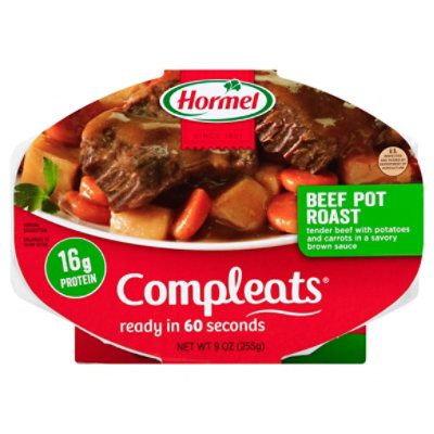 Hormel Compleats Microwave Meals Homestyle Beef Pot Roast - 9 Oz