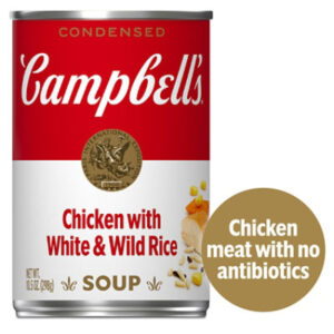Campbell's Condensed Chicken and Rice Soup With White and Wild Rice - 10.5 Oz