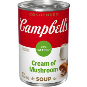 Campbell's Condensed 98% Fat Free Cream Of Mushroom Soup - 10.5 Oz