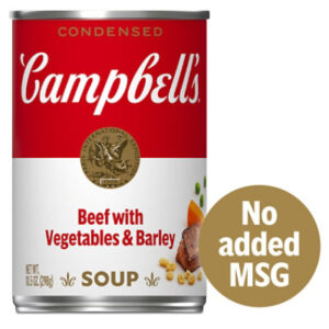 Campbell's Condensed Beef With Vegetables and Barley Soup - 10.5 Oz
