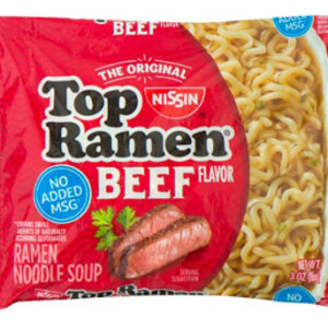 Nissin Top Ramen Ramen Noodle Soup Beef Flavor - 3 Oz