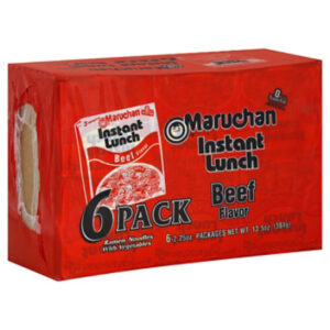 Maruchan Instant Lunch Ramen Noodle Soup Beef Flavor - 6-2.25 Oz