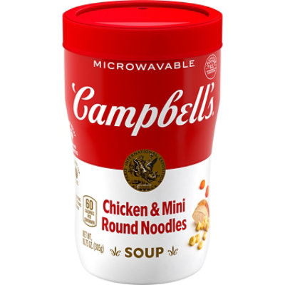 Campbell's Sipping Soup Chicken & Mini Round Noodle Soup - 10.75 Oz