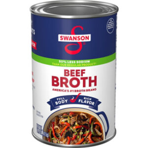 Swanson 50% Less Sodium Beef Broth - 14.5 Oz