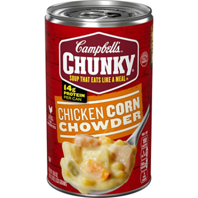 Campbell's Chunky Chicken Corn Chowder Soup - 18.8 Oz