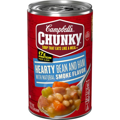 Campbell's Chunky Hearty Bean Soup With Ham - 19 Oz