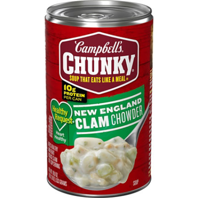 Campbell's Chunky Healthy Request New England Clam Chowder - 18.8 Oz