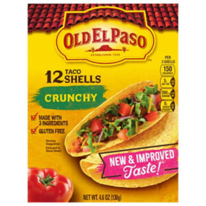 Old El Paso Taco Shells Crunchy Box 12 Count - 4.6 Oz