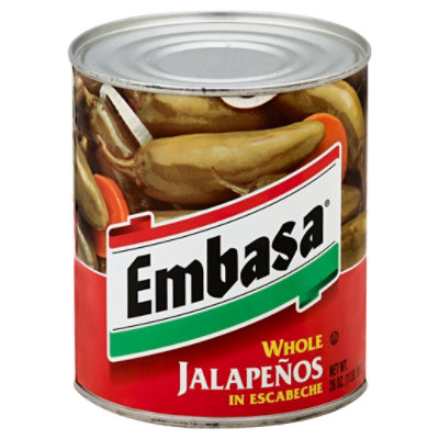 Embasa Jalapenos Whole in Escabeche Can - 26 Oz
