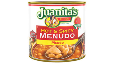 Juanitas Foods Menudo Hot & Spicy Can - 25 Oz