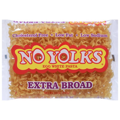No Yolks Pasta Enriched Egg White Extra Broad - 12 Oz