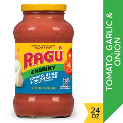 Ragu Chunky Tomato, Garlic & Onion Pasta Sauce - 24 Oz