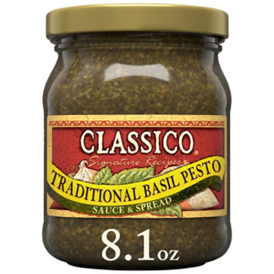 Classico Signature Recipes Traditional Basil Pesto Sauce & Spread - 8.1 Oz