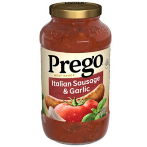 Prego Italian Sausage and Garlic Meat Sauce - 23.5 Oz