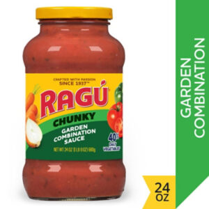 Ragu Chunky Garden Combination Pasta Sauce - 24 Oz