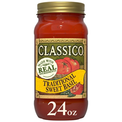Classico Traditional Sweet Basil Pasta Sauce - 24 Oz