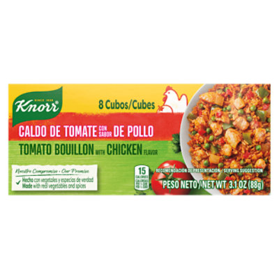 Knorr Bouillon Cubes Tomato Chicken 8 Count - 3.1 Oz