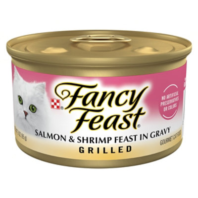 Fancy Feast Grilled Salmon & Shrimp Cat Wet Food - 3 Oz