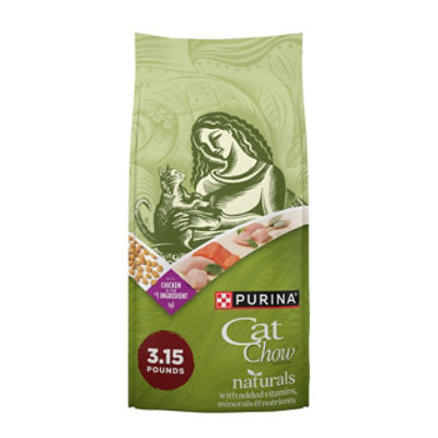 Purina Cat Chow Naturals Chicken and Salmon Dry Cat Food - 3.15 Lbs