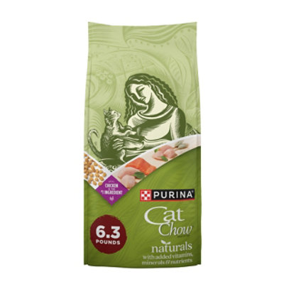 Purina Cat Chow Naturals Chicken and Salmon Dry Cat Food - 6.3 Lbs