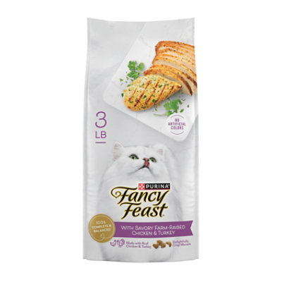 Fancy Feast Savory Chicken And Turkey Cat Dry Food - 3 Lb