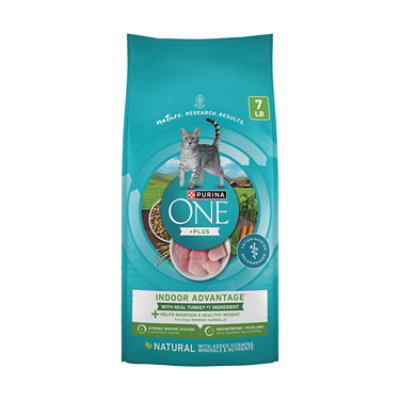 Purina ONE Indoor Advantage Real Turkey Dry Cat Food - 7 Lb
