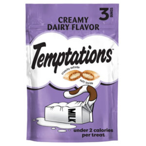 Temptations Classic Creamy Dairy Flavor Crunchy and Soft Adult Cat Treats - 3 Oz