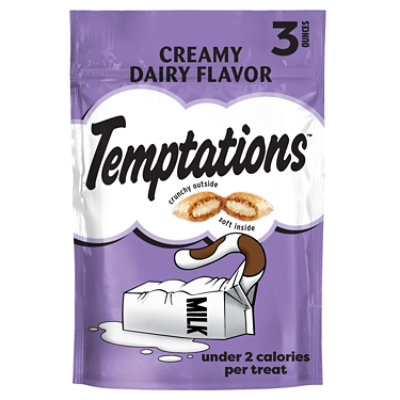 Temptations Classic Creamy Dairy Flavor Crunchy and Soft Adult Cat Treats - 3 Oz