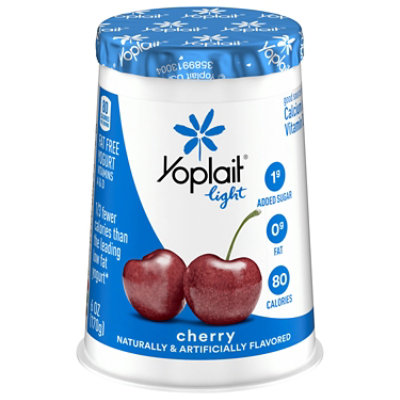 Yoplait Light Yogurt Fat Free Very Cherry - 6 Oz