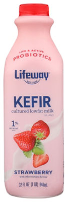 Lifeway Lowfat Strawberry Kefir - 32 Oz