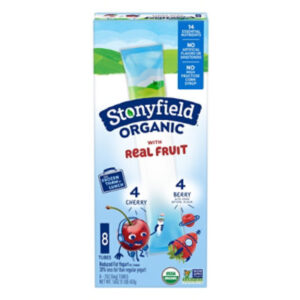 Stonyfield Organic Kids Reduced Fat Yogurt Tubes Cherry & Berry - 8-2 Oz