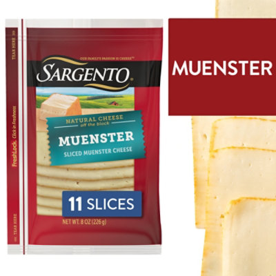 Sargento Sliced Muenster Natural Cheese - 11 Count