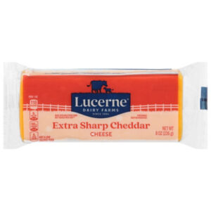 Lucerne Cheese Extra Sharp Cheddar - 8 Oz