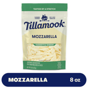 Tillamook Farmstyle Thick Cut Mozzarella Shredded Cheese - 8 Oz